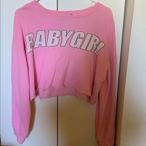 Pink long sleeve shirt